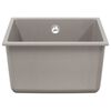 vidaXL Waschbecken Grau 370 x 460 mm 80% Quarz und 20% Harz