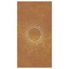 vidaXL Garten-Wanddeko 105x55 cm Cortenstahl Sonne-Design