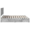 vidaXL Aufbewahrungsbett Beton Grau 180 x 200 cm Holzwerkstoff