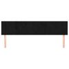 vidaXL Kopfteile Schwarz 180x5x78/88 cm Samt