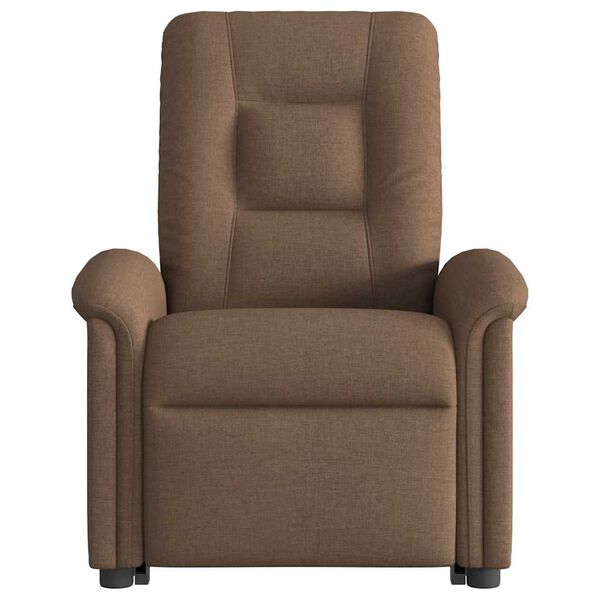 vidaXL Relaxsessel mit Aufstehhilfe Elektrisch Braun Stoff