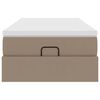 vidaXL Ottoman-Bett mit Matratze Cappuccino-Braun 90x200 cm Kunstleder