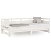 vidaXL Tagesbett Ausziehbar Wei&szlig; Massivholz Kiefer 2x(90x200) cm