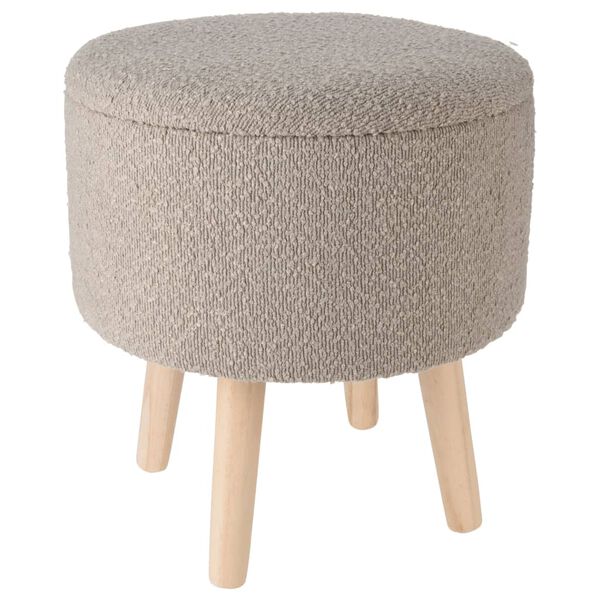 Home&Styling Hocker mit Stauraum &Oslash;35x40 cm Taupe