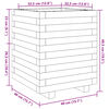 vidaXL Pflanzk&uuml;bel 40x40x49,5 cm Massivholz Douglasie