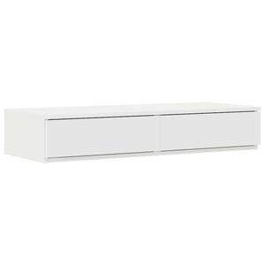 vidaXL Bettschubladen Wei&szlig; 100 x 36,5 x 16,5 cm Holzwerkstoff