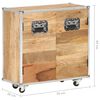vidaXL Sideboard mit 2 T&uuml;ren 70x30x69 cm Mango-Massivholz