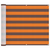 vidaXL Balkonsichtschutz Orange und Braun 100 x 800 cm Oxford-Stoff