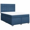vidaXL Boxspringbett mit Matratze Blau 140x200 cm Stoff