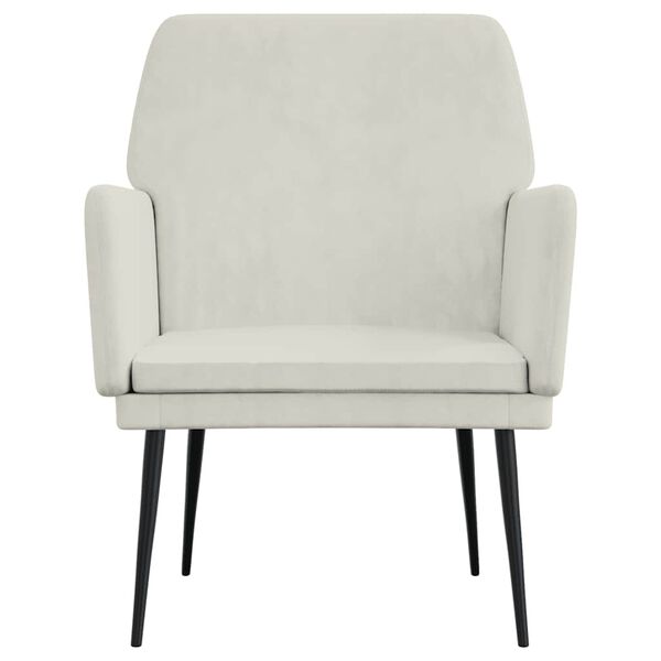 vidaXL Sessel Creme 62x79x79 cm Samt
