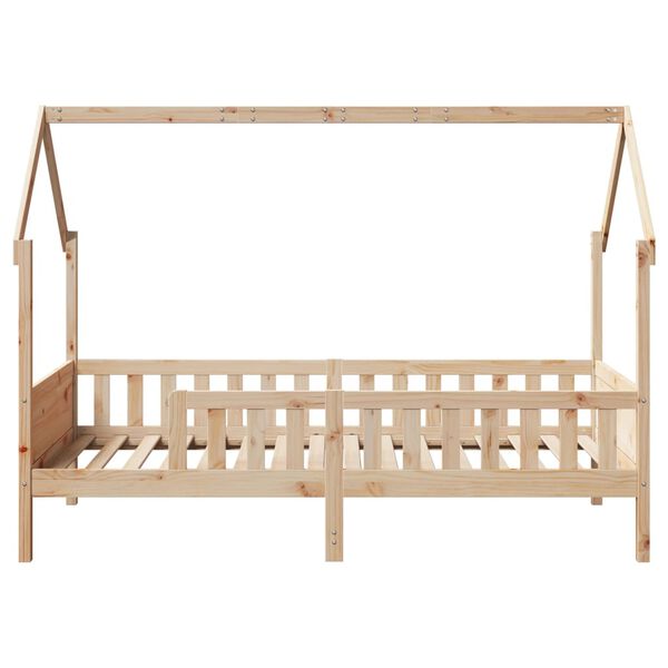 vidaXL Kinderbett Hausbett 80x200 cm Massivholz Kiefer