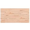 vidaXL Tischplatte 100x50x2,5 cm Rechteckig Massivholz Buche