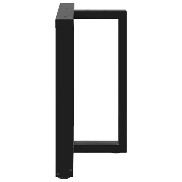 vidaXL Esstischbeine T-Form 2 Stk. Schwarz 70x35x(72-73) cm Stahl