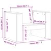 vidaXL 2-tlg. Garten-Lounge-Set Massivholz Douglasie