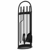 vidaXL 5-teiliges Kaminbesteck-Set 23 x 15 x 66 cm Stahl