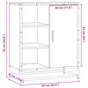 vidaXL Sideboard Grau Sonoma 62x35x76 cm Holzwerkstoff