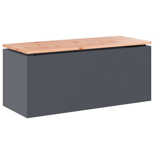 vidaXL Gartenbank Anthrazit 100 x 40 x 43 cm