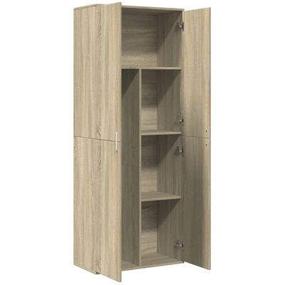 vidaXL Highboard Sonoma-Eiche 70x35x180 cm Holzwerkstoff