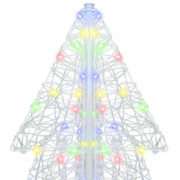 vidaXL Weihnachtsbaum mit 240 LEDs Mehrfarbig 180 cm Acryl