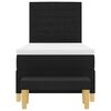 vidaXL Boxspringbett mit Matratze Schwarz 100 x 200 cm Stoff