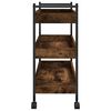vidaXL K&uuml;chenwagen R&auml;uchereiche 50x30x70 cm Holzwerkstoff