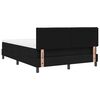 vidaXL Boxspringbett mit Matratze mit LED Schwarz 160 x 200 cm Stoff
