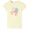 Kinder-T-Shirt Zartgelb 92