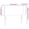 vidaXL Kopfteil mit Ohren Grau 93x23x78/88 cm Kunstleder