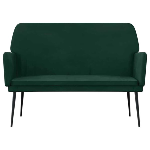 vidaXL Sitzbank Dunkelgr&uuml;n 108x79x79 cm Samt