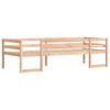vidaXL Kinderbett 80x200 cm Massivholz Kiefer