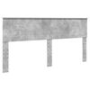 vidaXL Bettrahmen mit Kopfteil Beton Grau 200 x 200 cm Holzwerkstoff