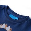 Kinder-Langarmshirt Marineblau 128