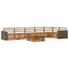 vidaXL Outdoor-Sofagarnitur 7 stk. Natur Massivholz Akazie