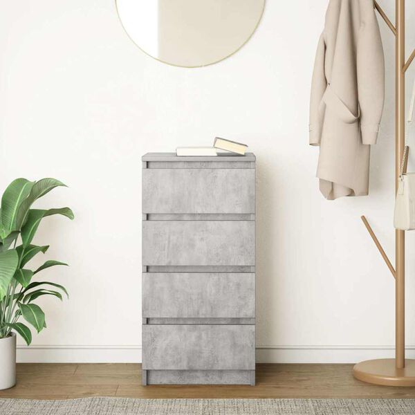 vidaXL Sideboard Betongrau 37,5x35x76 cm Holzwerkstoff