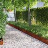vidaXL Rasenkanten 10 pcs Rostig 103 x 0,05 x 22 cm Wetterfeststahl