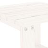 vidaXL Sonnenliegen 2 Stk. mit Tisch Wei&szlig; Massivholz Kiefer