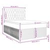 vidaXL Boxspringbett mit Matratze Rosa 140x200 cm Samt
