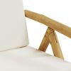 vidaXL Gartenst&uuml;hle Klappbar Verstellbar 2 Stk. mit Kissen Bambus