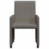 vidaXL Esszimmerst&uuml;hle mit Rollen 2 pcs Hellgrau 57 x 66 x 94 cm