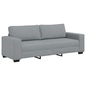 vidaXL 3-Sitzer-Sofa Hellgrau 180 cm Stoff