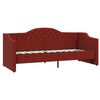 vidaXL Tagesbett USB Weinrot Stoff 90x200 cm