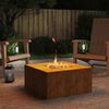 vidaXL Feuerstelle 60x60x30 cm Cortenstahl