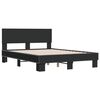 vidaXL Bettgestell Schwarz 135x190 cm Holzwerkstoff und Metall