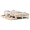 vidaXL Massivholzbett ohne Matratze 120x190 cm Kiefernholz
