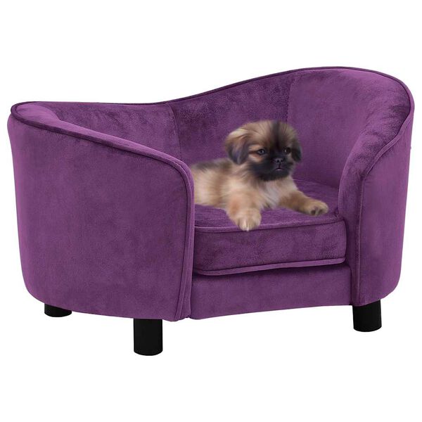 vidaXL Hundesofa Burgunderrot 69x49x40 cm Pl&uuml;sch