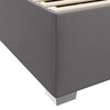 vidaXL Bettrahmen mit Matratze Grau 80 x 200 cm Stoff