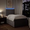 vidaXL Boxspringbett mit Matratze Taupe 120x200 cm Stoff