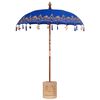 vidaXL Balinesischer Sonnenschirm 260 Blau 180-190 cm