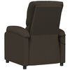 vidaXL Massagesessel Dunkelbraun Stoff