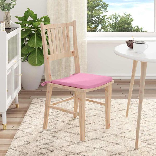 vidaXL Sitzkissen 4 St&uuml;ck Rosa 40 x 40 x 3 cm Stoff